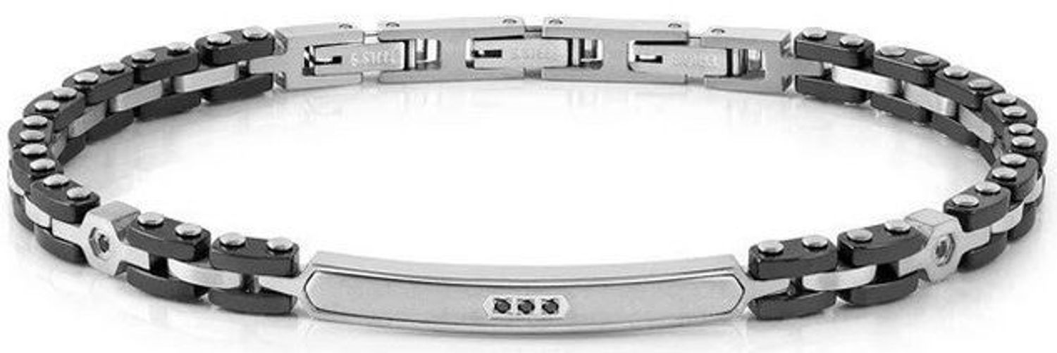 Bransoletka Męska Nomination Czarna z Diamentami ze Stali Nierdzewnej - 21 cm nomi.jpg